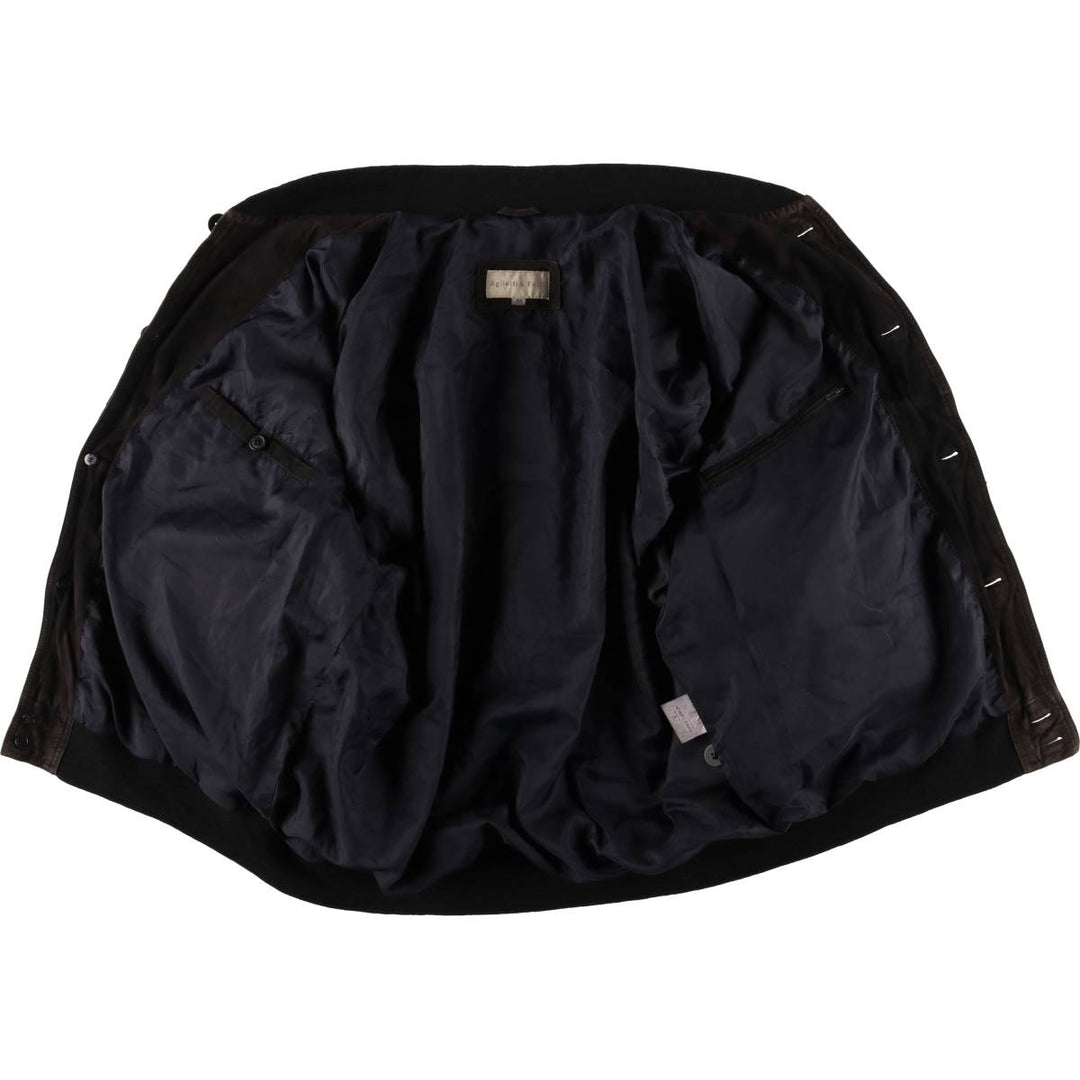 Aglietti and Failli suede leather jacket, men's size XL, vintage Genuine Leather Suede Leather brown type Vintage Second Hand