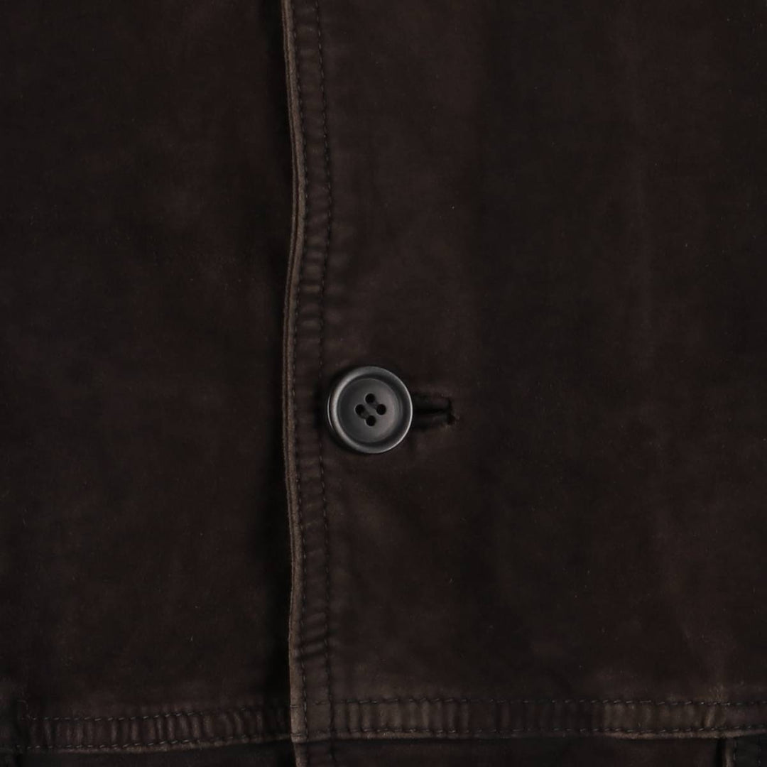 Aglietti and Failli suede leather jacket, men's size XL, vintage Genuine Leather Suede Leather brown type Vintage Second Hand