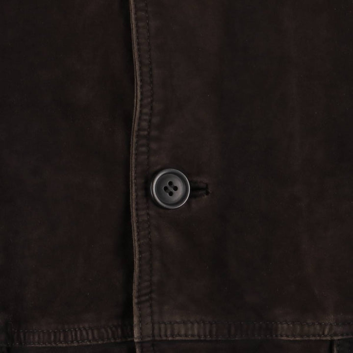 Aglietti and Failli suede leather jacket, men's size XL, vintage Genuine Leather Suede Leather brown type Vintage Second Hand