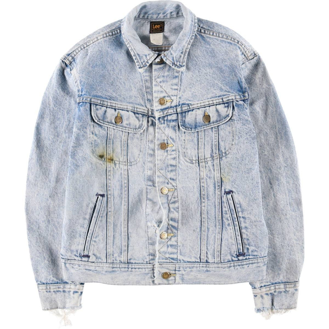 Vintage Lee denim jacket from the 1980'S to 1990s, made in the USA, size M. cotton blue type Vintage Second Hand