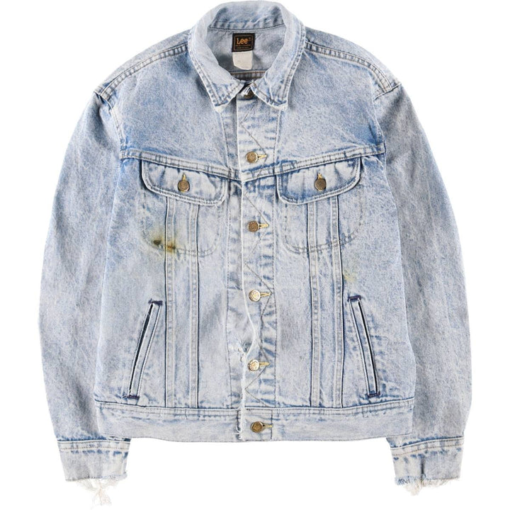 Vintage Lee denim jacket from the 1980'S to 1990s, made in the USA, size M. cotton blue type Vintage Second Hand
