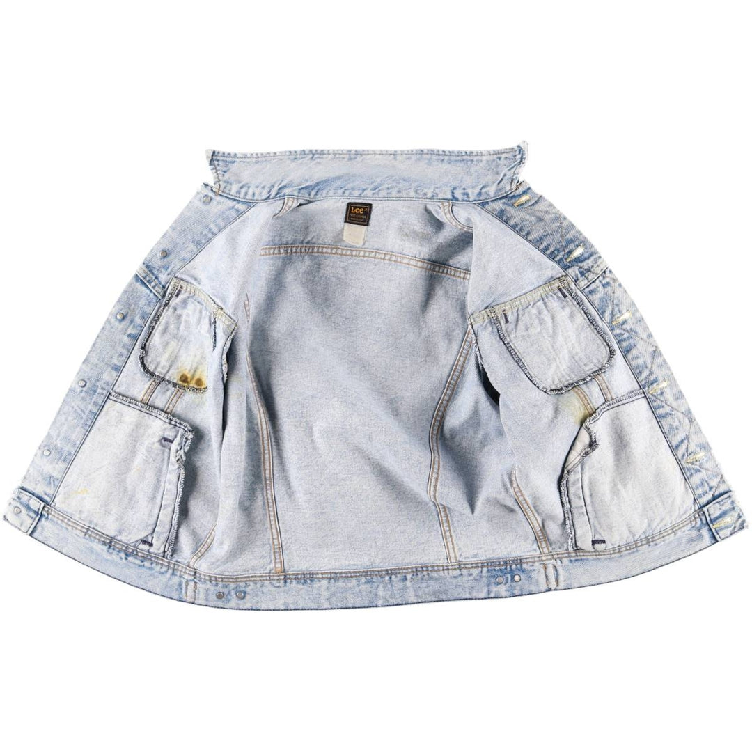 Vintage Lee denim jacket from the 1980'S to 1990s, made in the USA, size M. cotton blue type Vintage Second Hand
