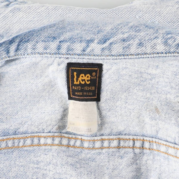 Vintage Lee denim jacket from the 1980'S to 1990s, made in the USA, size M. cotton blue type Vintage Second Hand