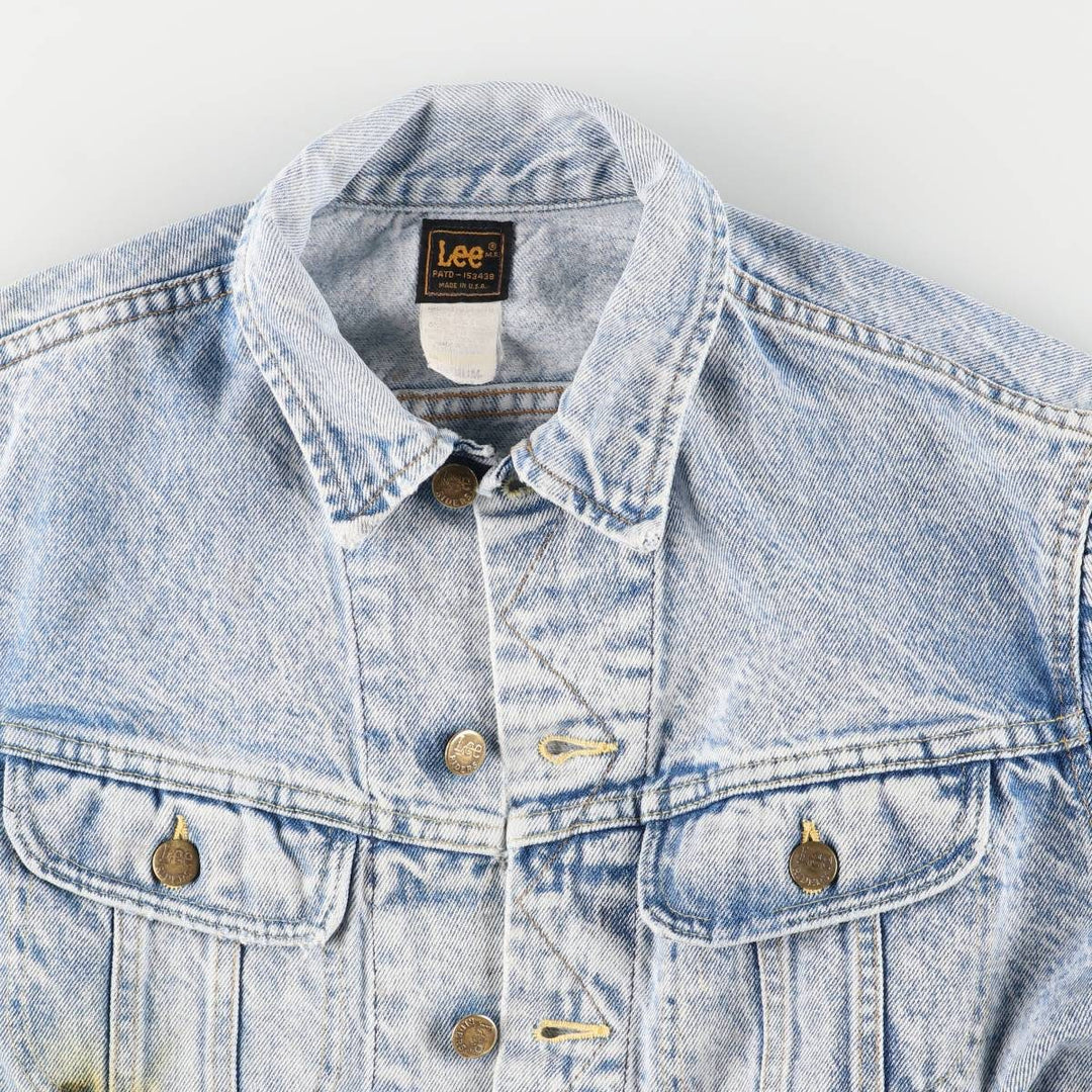 Vintage Lee denim jacket from the 1980'S to 1990s, made in the USA, size M. cotton blue type Vintage Second Hand