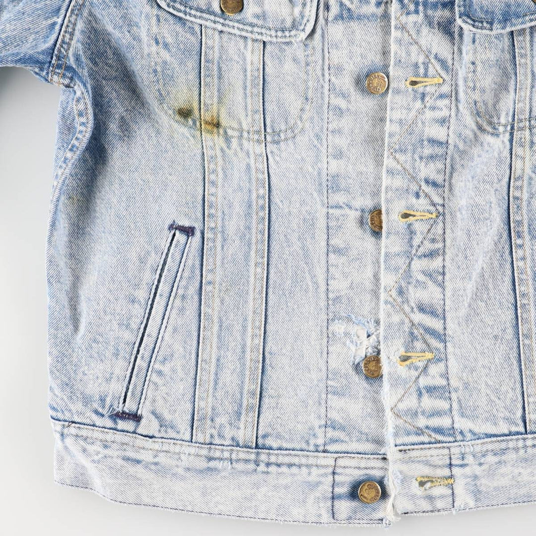 Vintage Lee denim jacket from the 1980'S to 1990s, made in the USA, size M. cotton blue type Vintage Second Hand