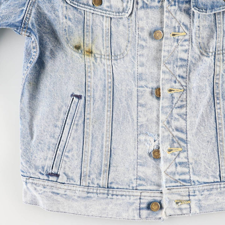 Vintage Lee denim jacket from the 1980'S to 1990s, made in the USA, size M. cotton blue type Vintage Second Hand
