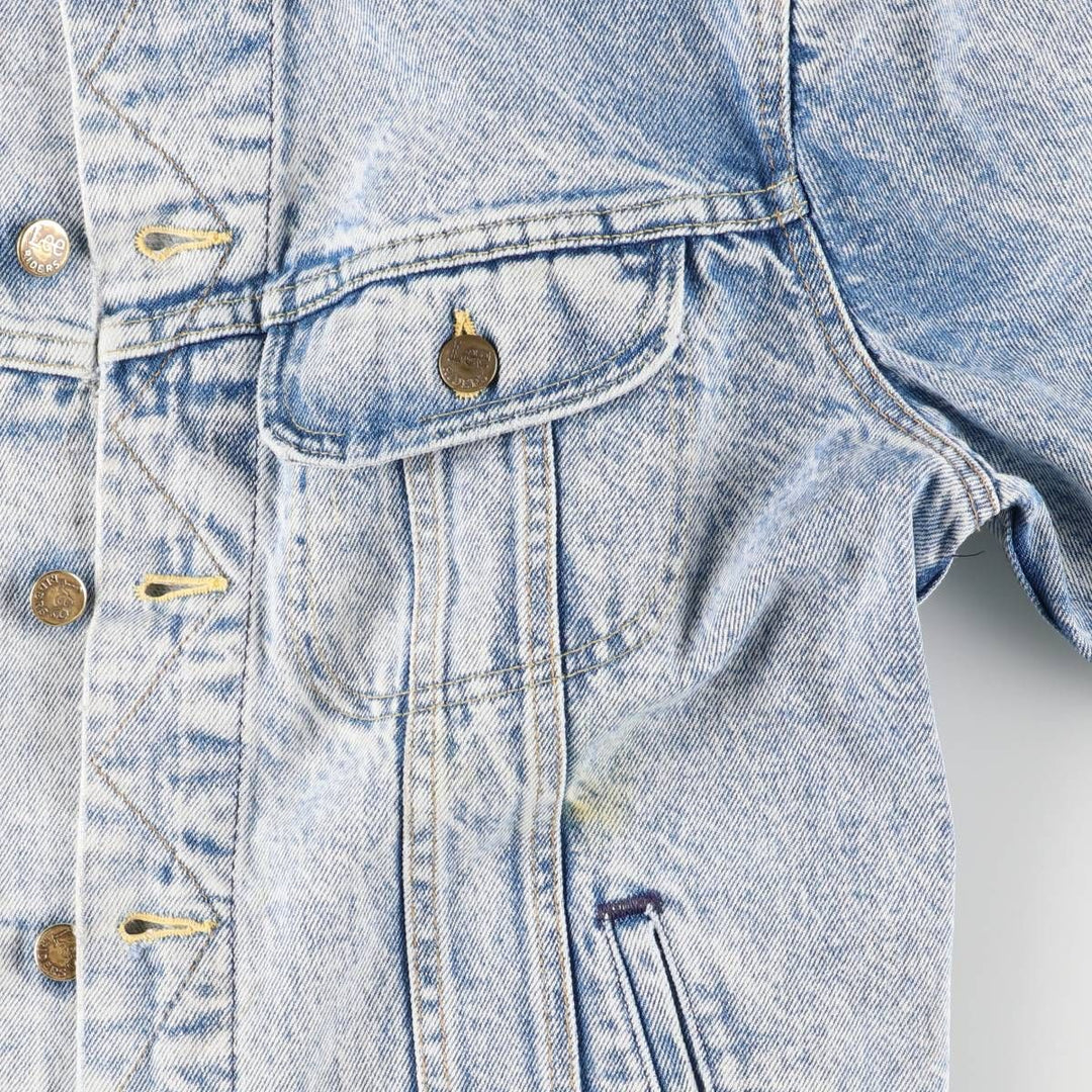 Vintage Lee denim jacket from the 1980'S to 1990s, made in the USA, size M. cotton blue type Vintage Second Hand