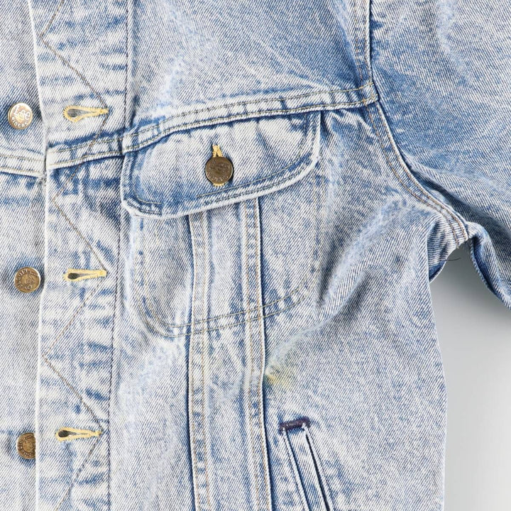 Vintage Lee denim jacket from the 1980'S to 1990s, made in the USA, size M. cotton blue type Vintage Second Hand