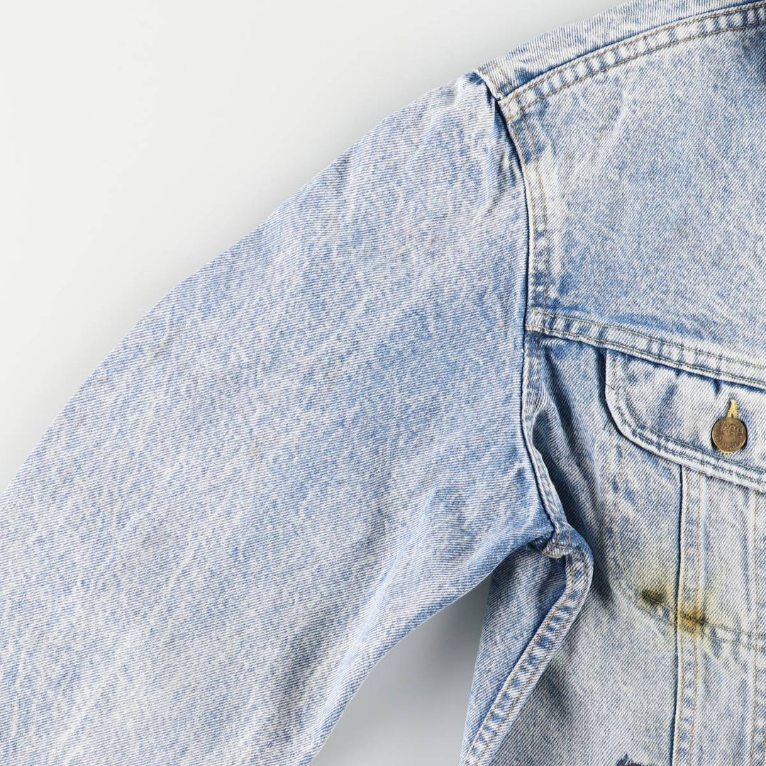 Vintage Lee denim jacket from the 1980'S to 1990s, made in the USA, size M. cotton blue type Vintage Second Hand