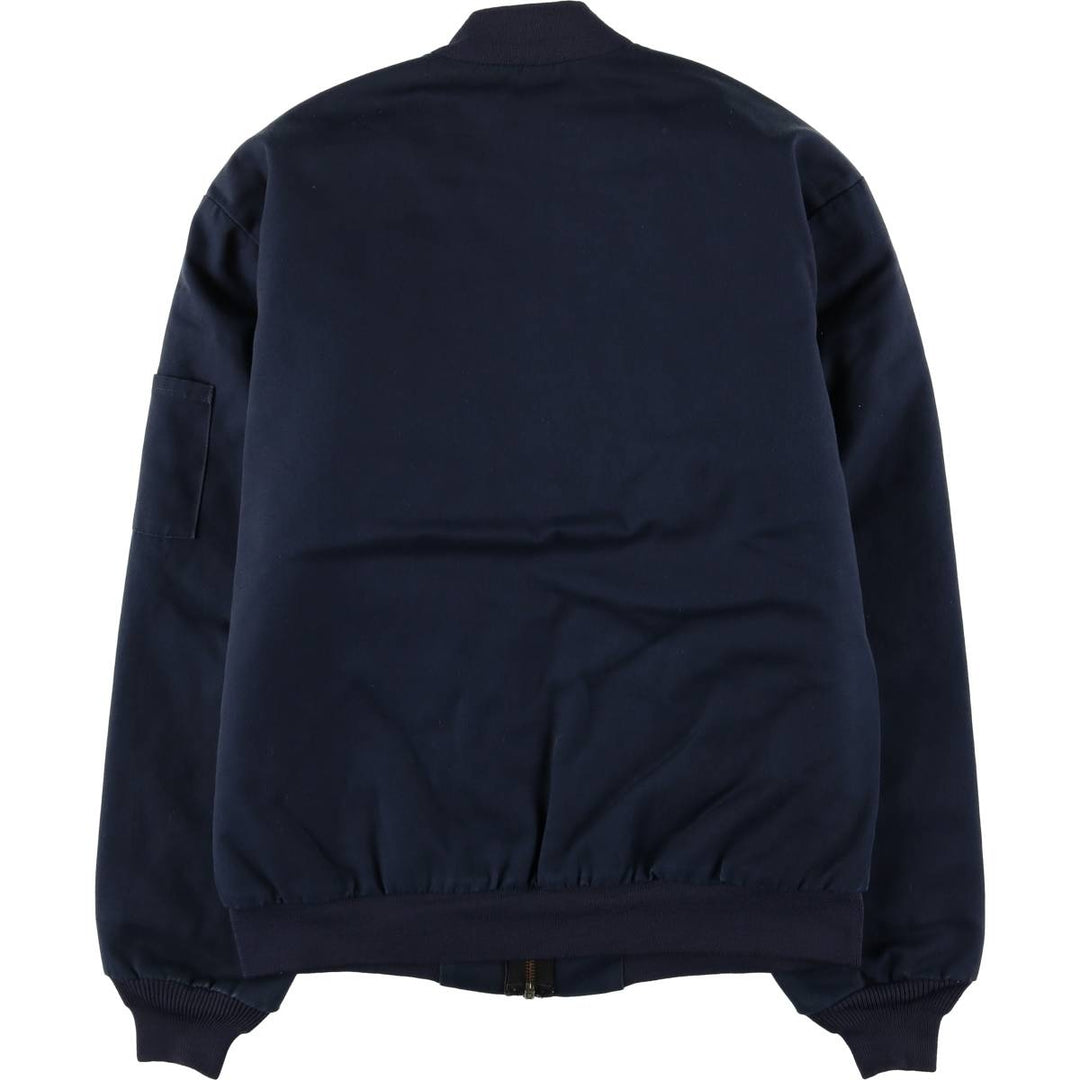 90'S - Red Kap Work Blouson, Men's Size Medium, Vintage polyester navy blue type Vintage Second Hand