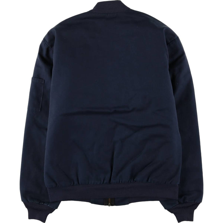 90'S - Red Kap Work Blouson, Men's Size Medium, Vintage polyester navy blue type Vintage Second Hand