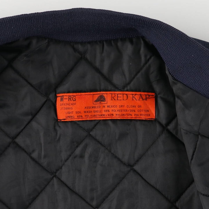 90'S - Red Kap Work Blouson, Men's Size Medium, Vintage polyester navy blue type Vintage Second Hand