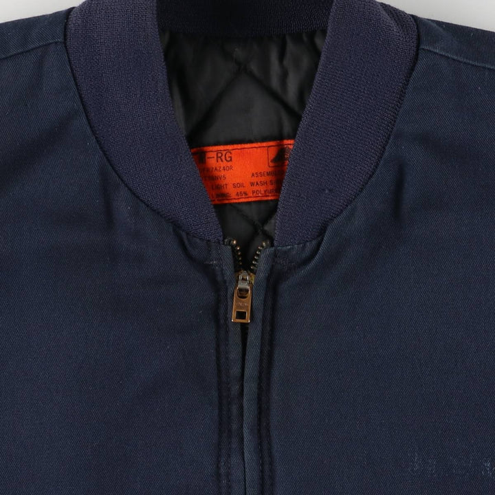 90'S - Red Kap Work Blouson, Men's Size Medium, Vintage polyester navy blue type Vintage Second Hand