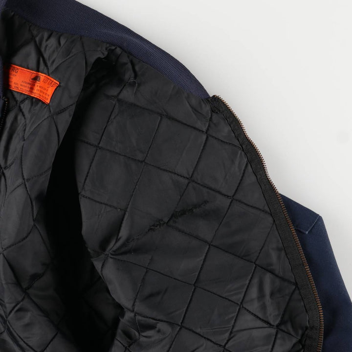 90'S - Red Kap Work Blouson, Men's Size Medium, Vintage polyester navy blue type Vintage Second Hand