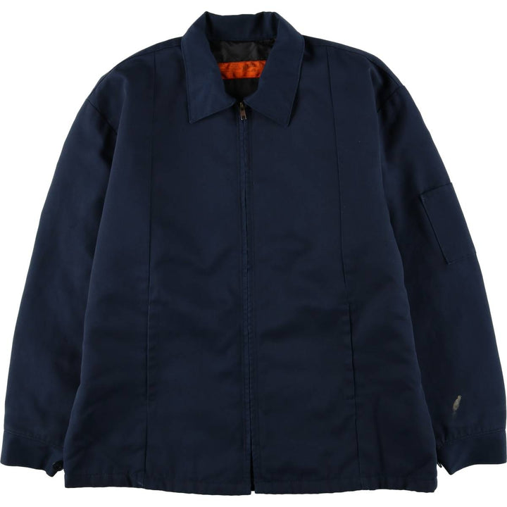 Red kap Work Jacket Men's Size L polyester navy blue type Vintage Second Hand