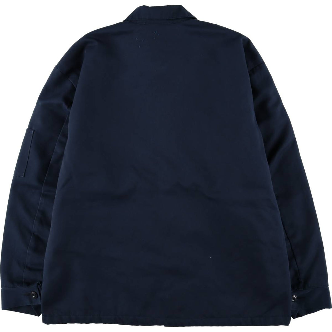 Red kap Work Jacket Men's Size L polyester navy blue type Vintage Second Hand