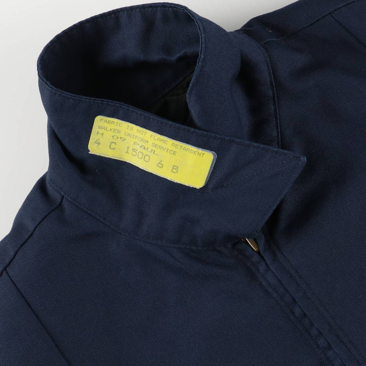 Red kap Work Jacket Men's Size L polyester navy blue type Vintage Second Hand