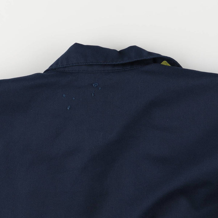 Red kap Work Jacket Men's Size L polyester navy blue type Vintage Second Hand