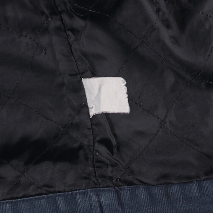 CINTAS padded work jacket, men's size L polyester navy blue type Vintage Second Hand
