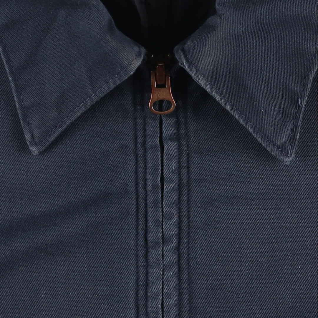 CINTAS padded work jacket, men's size L polyester navy blue type Vintage Second Hand