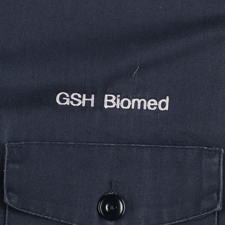 CINTAS padded work jacket, men's size L polyester navy blue type Vintage Second Hand