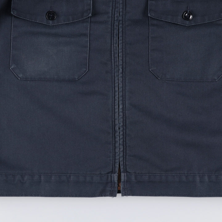 CINTAS padded work jacket, men's size L polyester navy blue type Vintage Second Hand