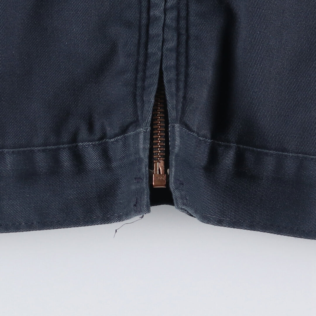 CINTAS padded work jacket, men's size L polyester navy blue type Vintage Second Hand