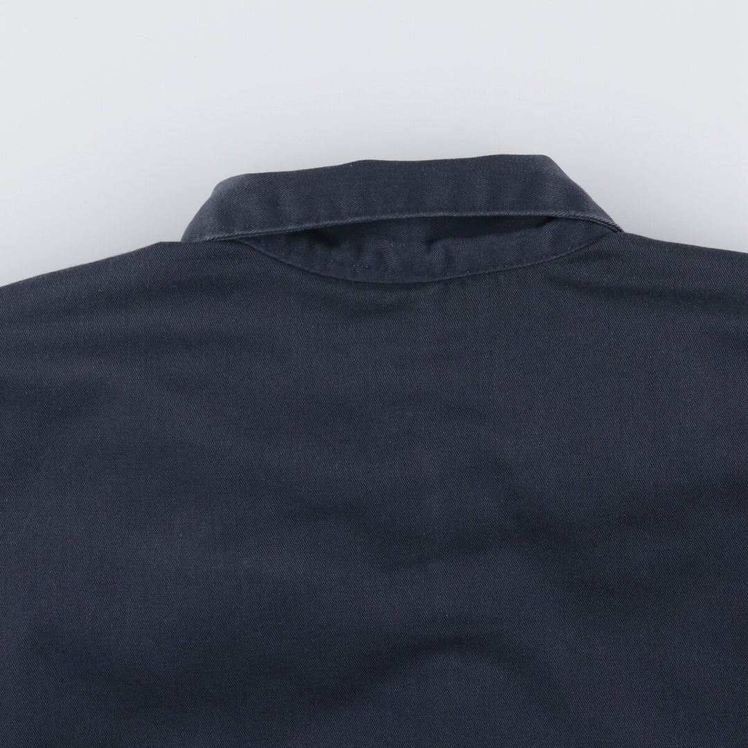 CINTAS padded work jacket, men's size L polyester navy blue type Vintage Second Hand