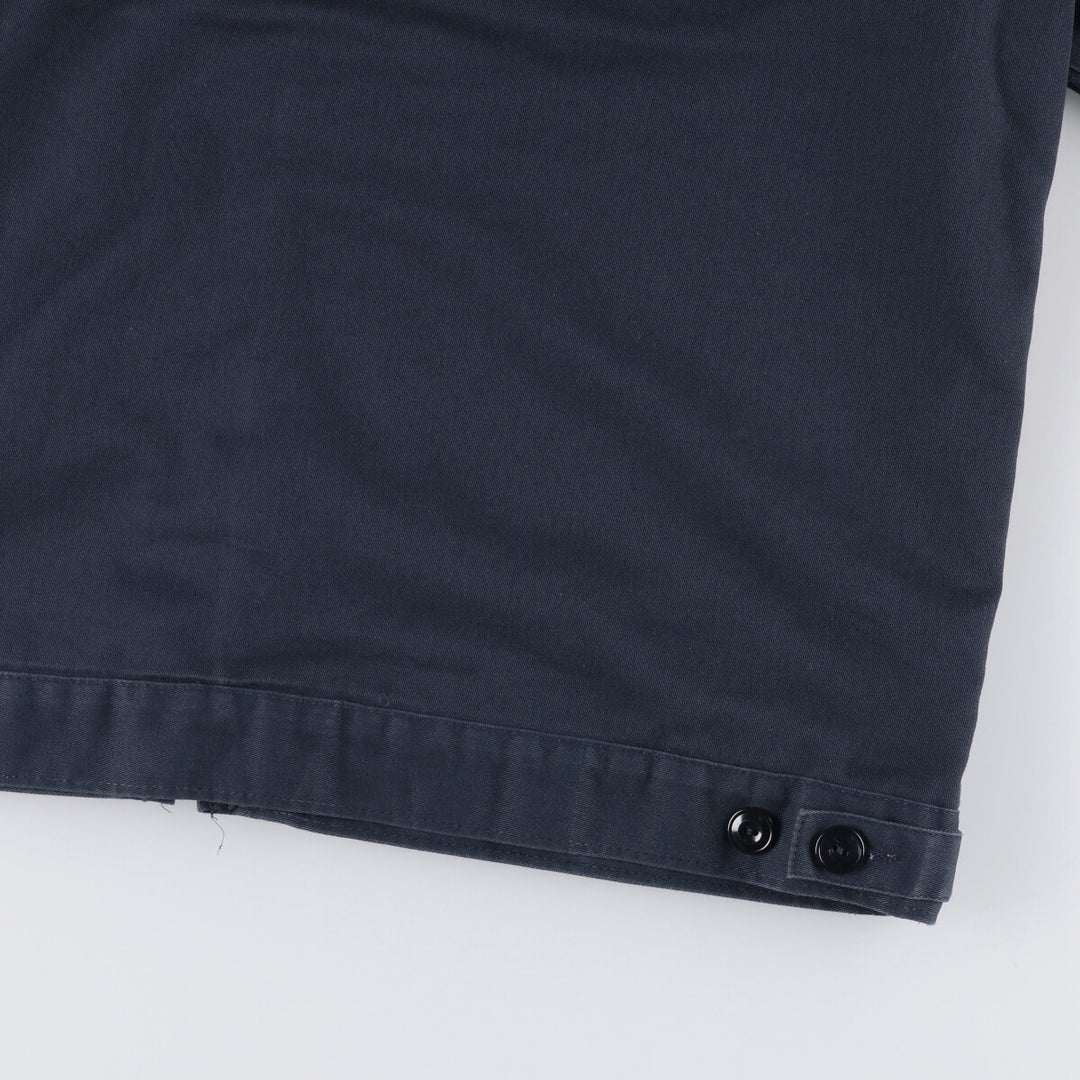 CINTAS padded work jacket, men's size L polyester navy blue type Vintage Second Hand