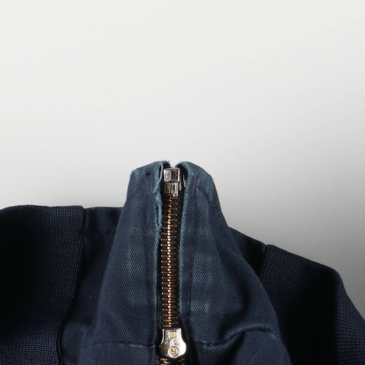 CINTAS Work Blouson, Made in USA, Men's Size L polyester navy blue type Vintage Second Hand