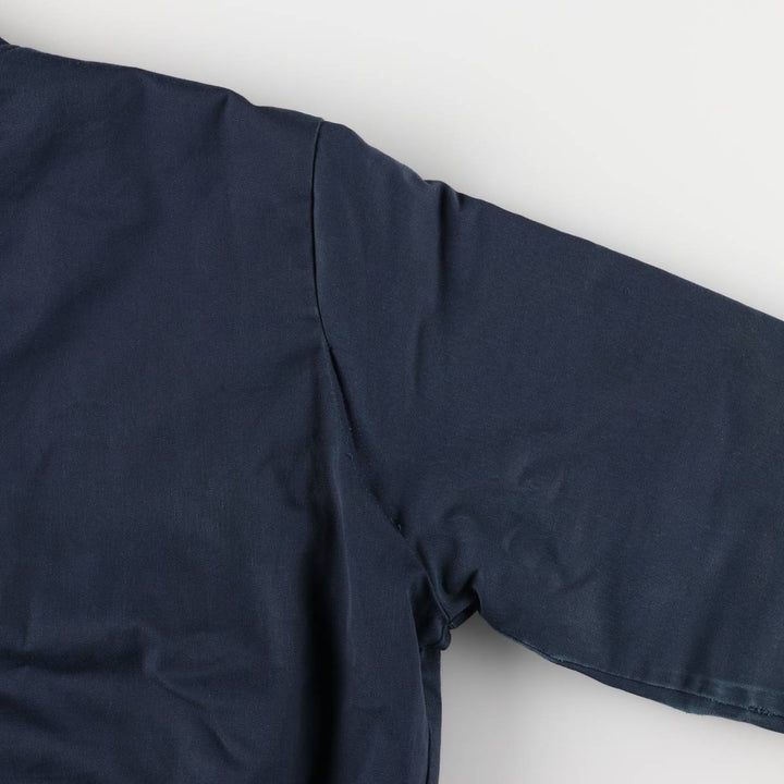 CINTAS Work Blouson, Made in USA, Men's Size L polyester navy blue type Vintage Second Hand