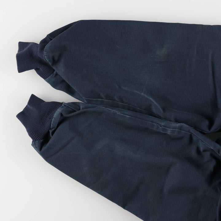 CINTAS Work Blouson, Made in USA, Men's Size L polyester navy blue type Vintage Second Hand