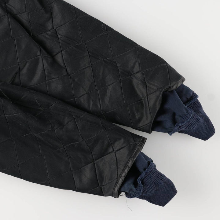 CINTAS Work Blouson, Made in USA, Men's Size L polyester navy blue type Vintage Second Hand