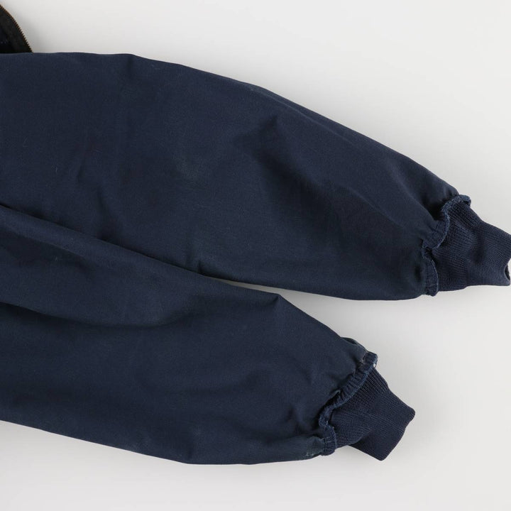 CINTAS Work Blouson, Made in USA, Men's Size L polyester navy blue type Vintage Second Hand