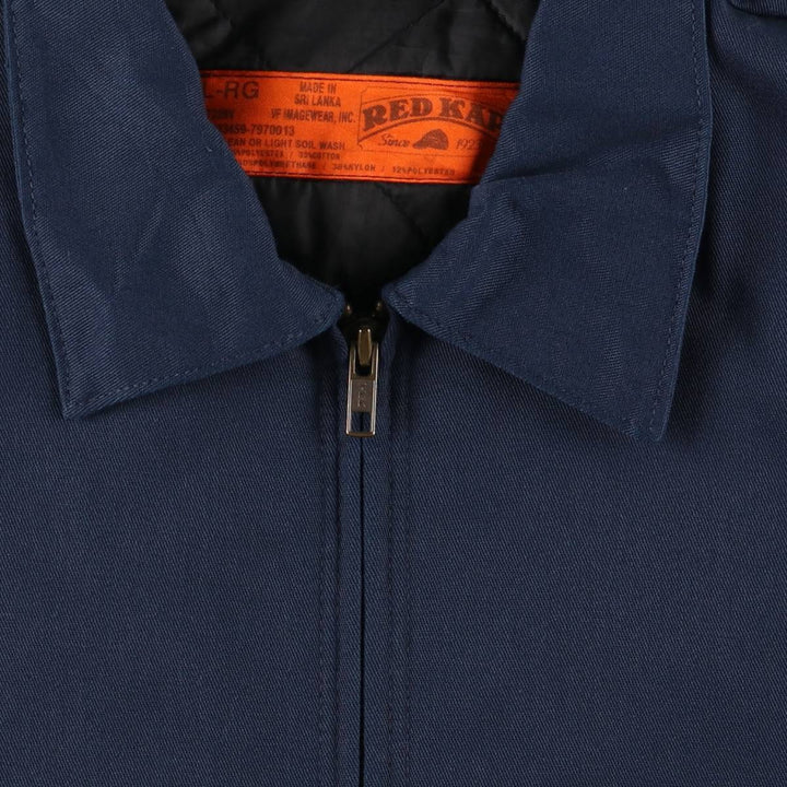 Red kap Work Jacket Men's Size L polyester navy blue type Vintage Second Hand