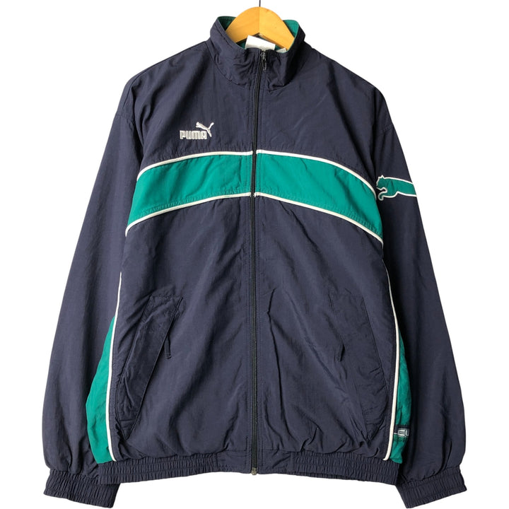 90'S Puma windbreaker, men's size small, vintage unclear navy blue type Vintage Second Hand