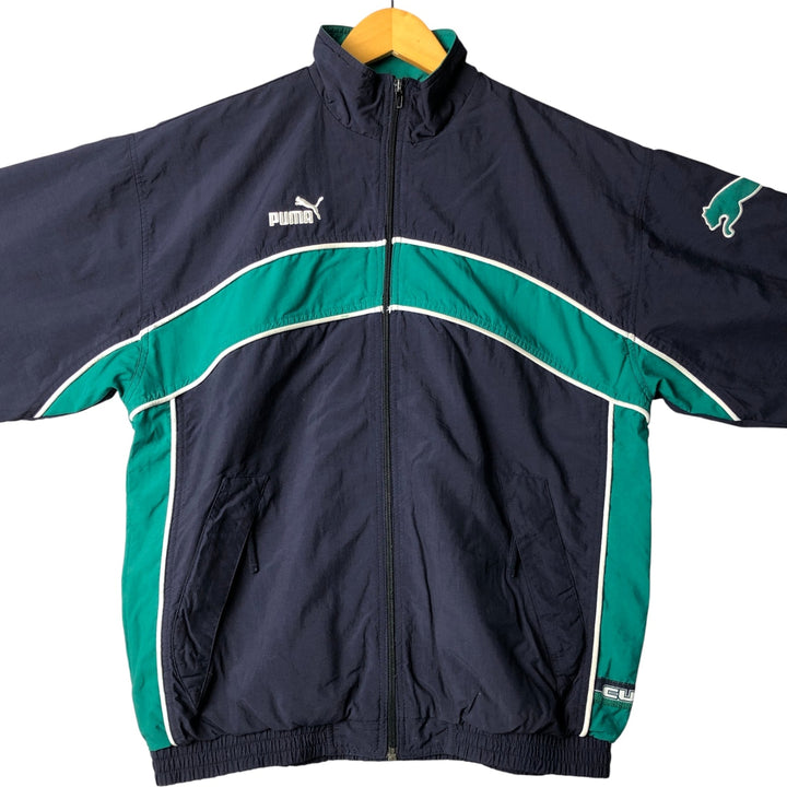 90'S Puma windbreaker, men's size small, vintage unclear navy blue type Vintage Second Hand