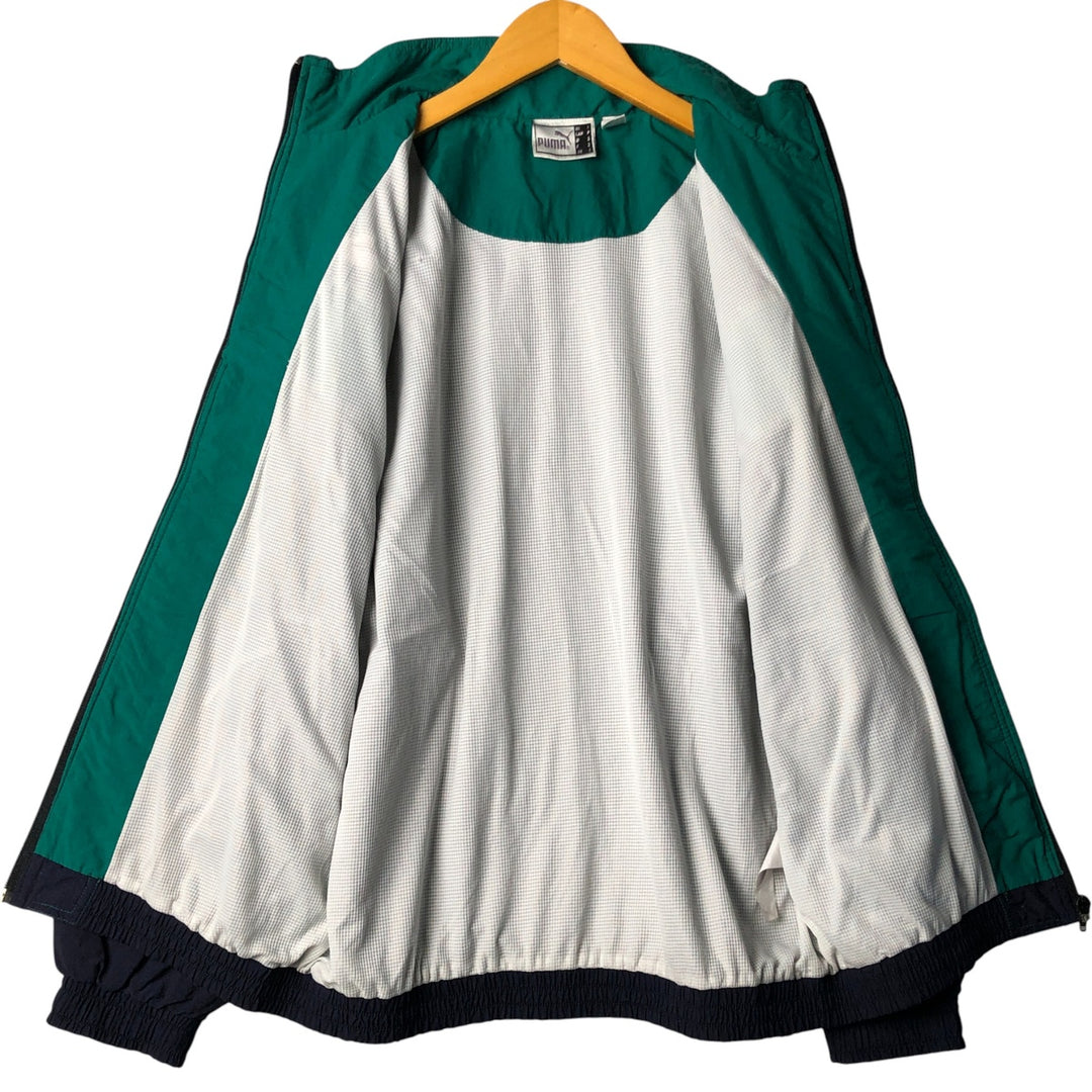 90'S Puma windbreaker, men's size small, vintage unclear navy blue type Vintage Second Hand