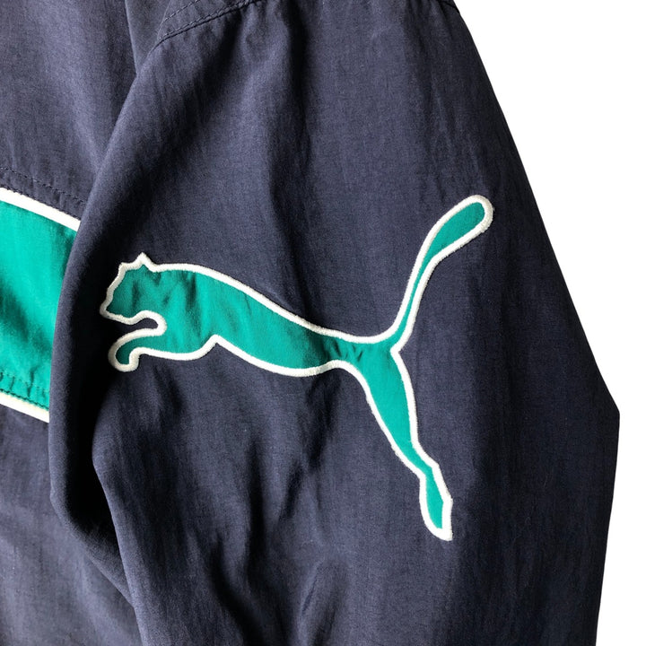 90'S Puma windbreaker, men's size small, vintage unclear navy blue type Vintage Second Hand