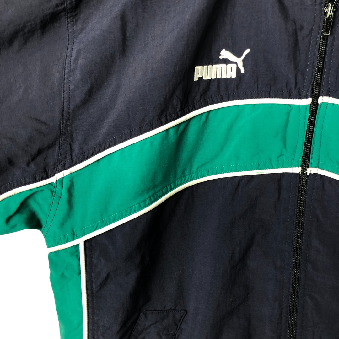 90'S Puma windbreaker, men's size small, vintage unclear navy blue type Vintage Second Hand