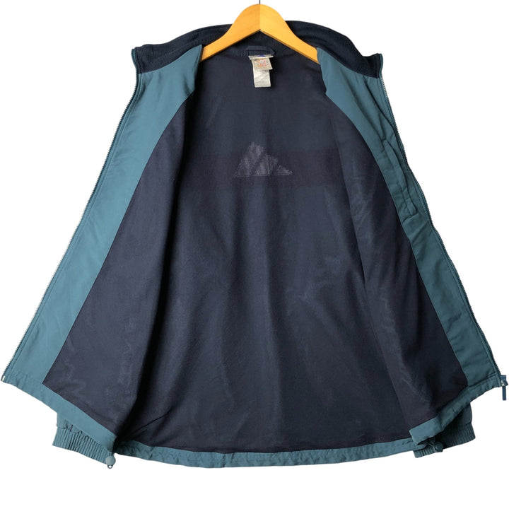 00'S adidas windbreaker men's XL size polyester turquoise blue Vintage Second Hand