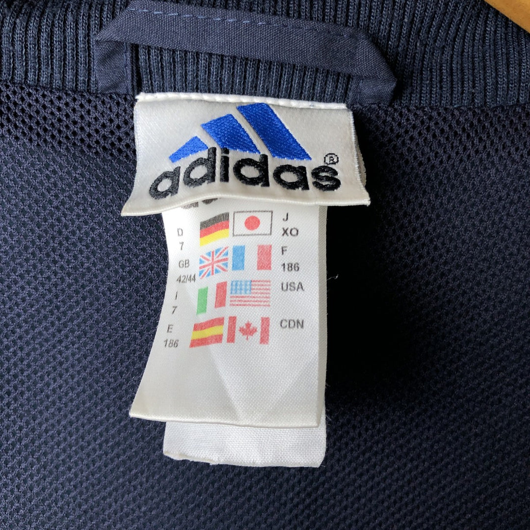 00'S adidas windbreaker men's XL size polyester turquoise blue Vintage Second Hand