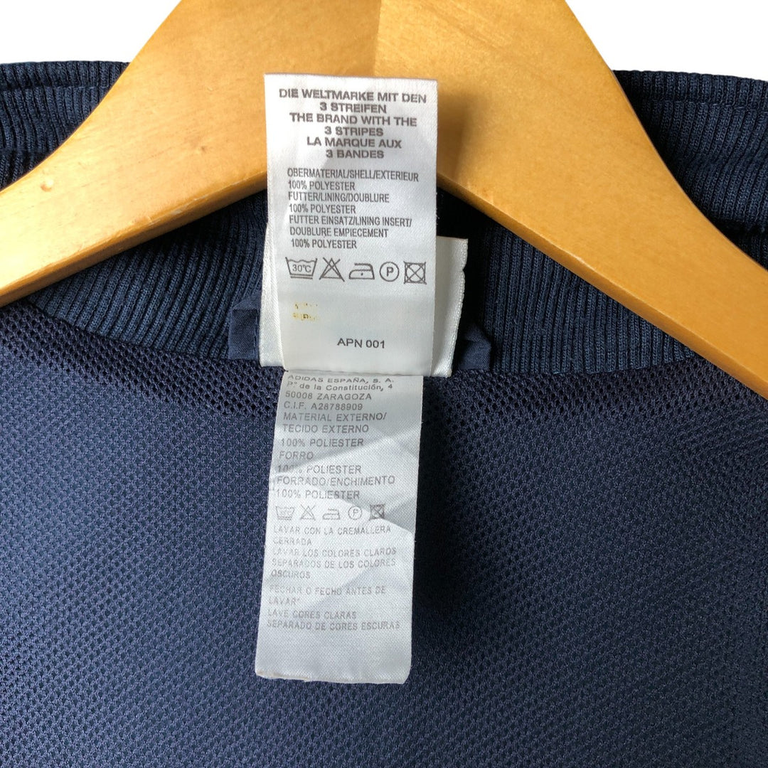 00'S adidas windbreaker men's XL size polyester turquoise blue Vintage Second Hand