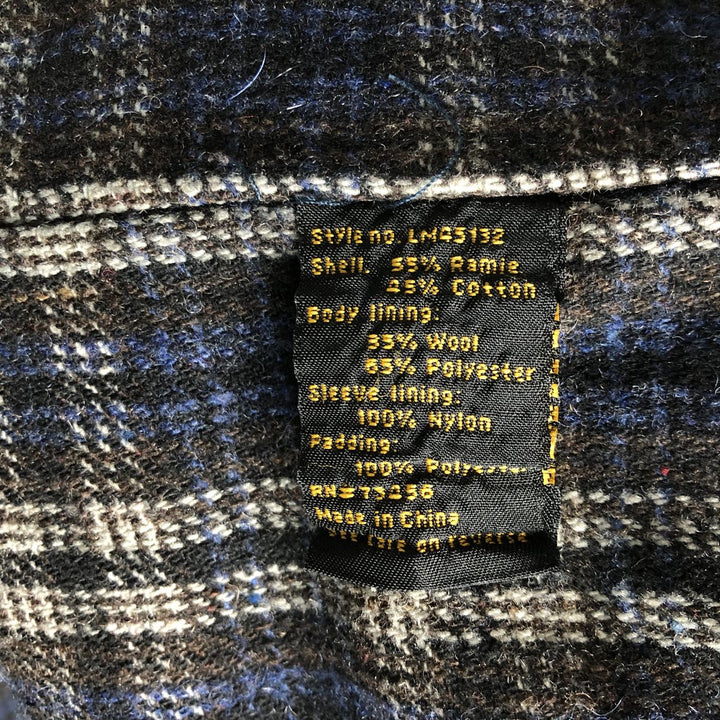 Vintage 90'S Lee padded denim hoodie, men's size XL others blue type Vintage Second Hand