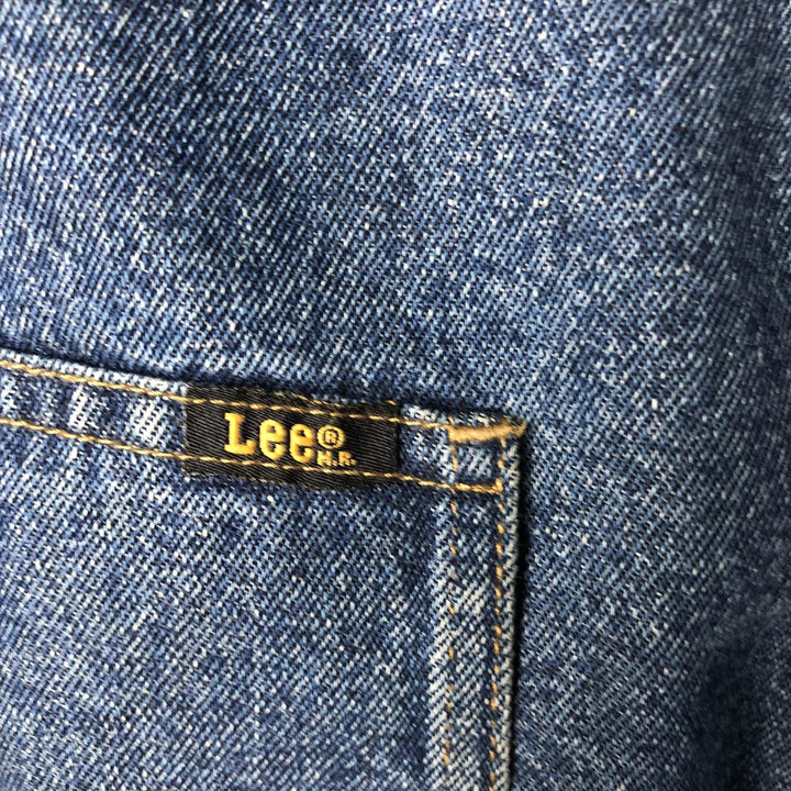 Vintage 90'S Lee padded denim hoodie, men's size XL others blue type Vintage Second Hand