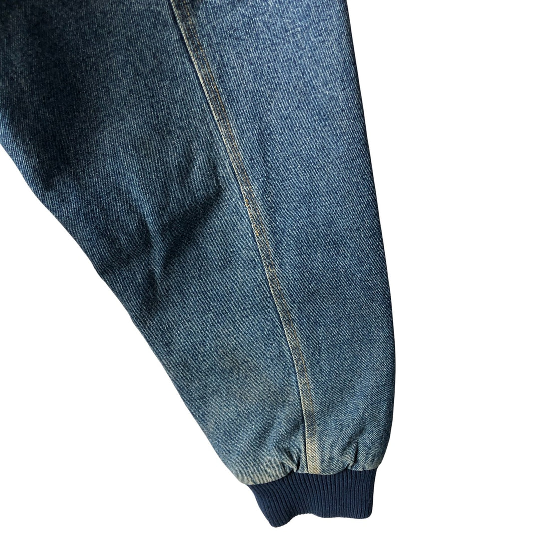 Vintage 90'S Lee padded denim hoodie, men's size XL others blue type Vintage Second Hand