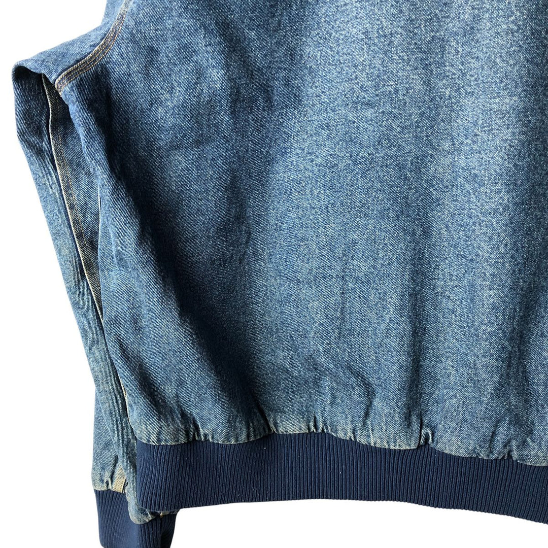 Vintage 90'S Lee padded denim hoodie, men's size XL others blue type Vintage Second Hand