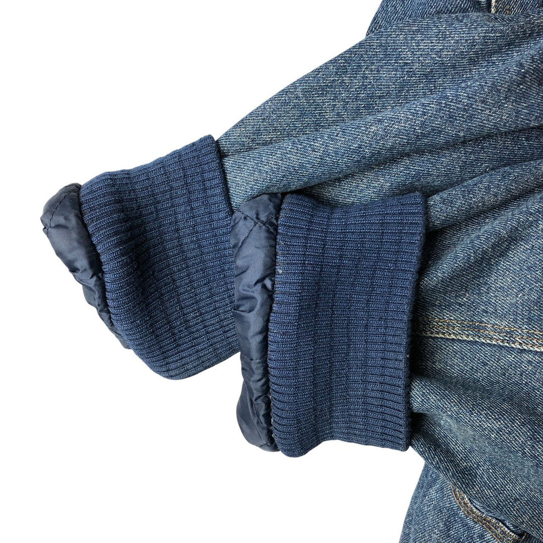 Vintage 90'S Lee padded denim hoodie, men's size XL others blue type Vintage Second Hand