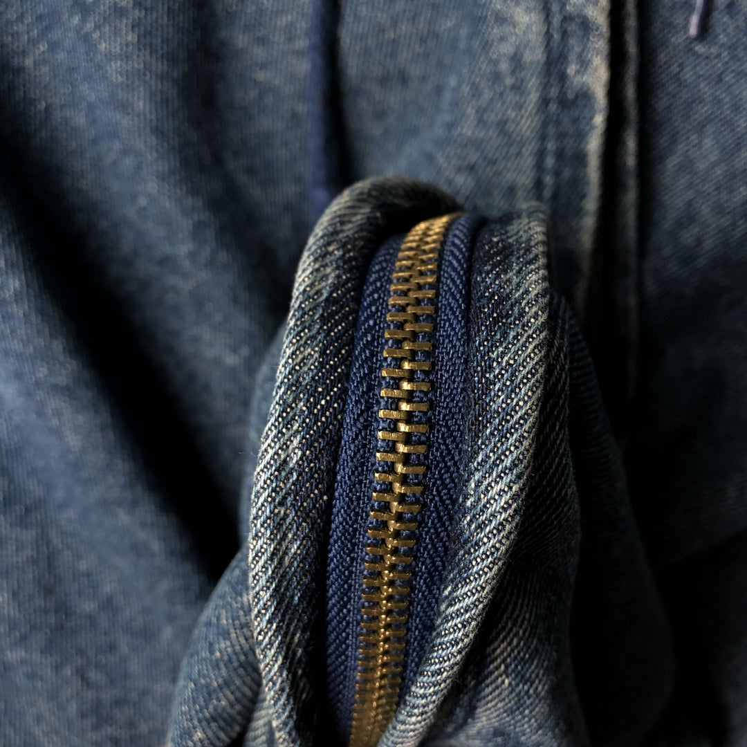 Vintage 90'S Lee padded denim hoodie, men's size XL others blue type Vintage Second Hand