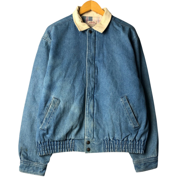 90'S Levi's padded denim jacket, men's size L, vintage cotton blue type Vintage Second Hand